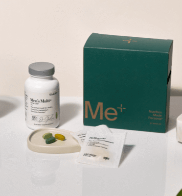 Product in a green box