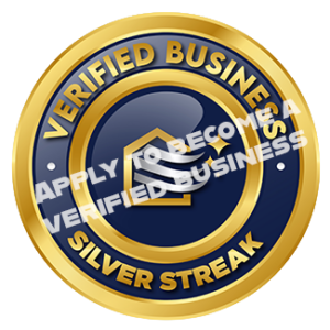 Silver streak verified-business-badge watermarked