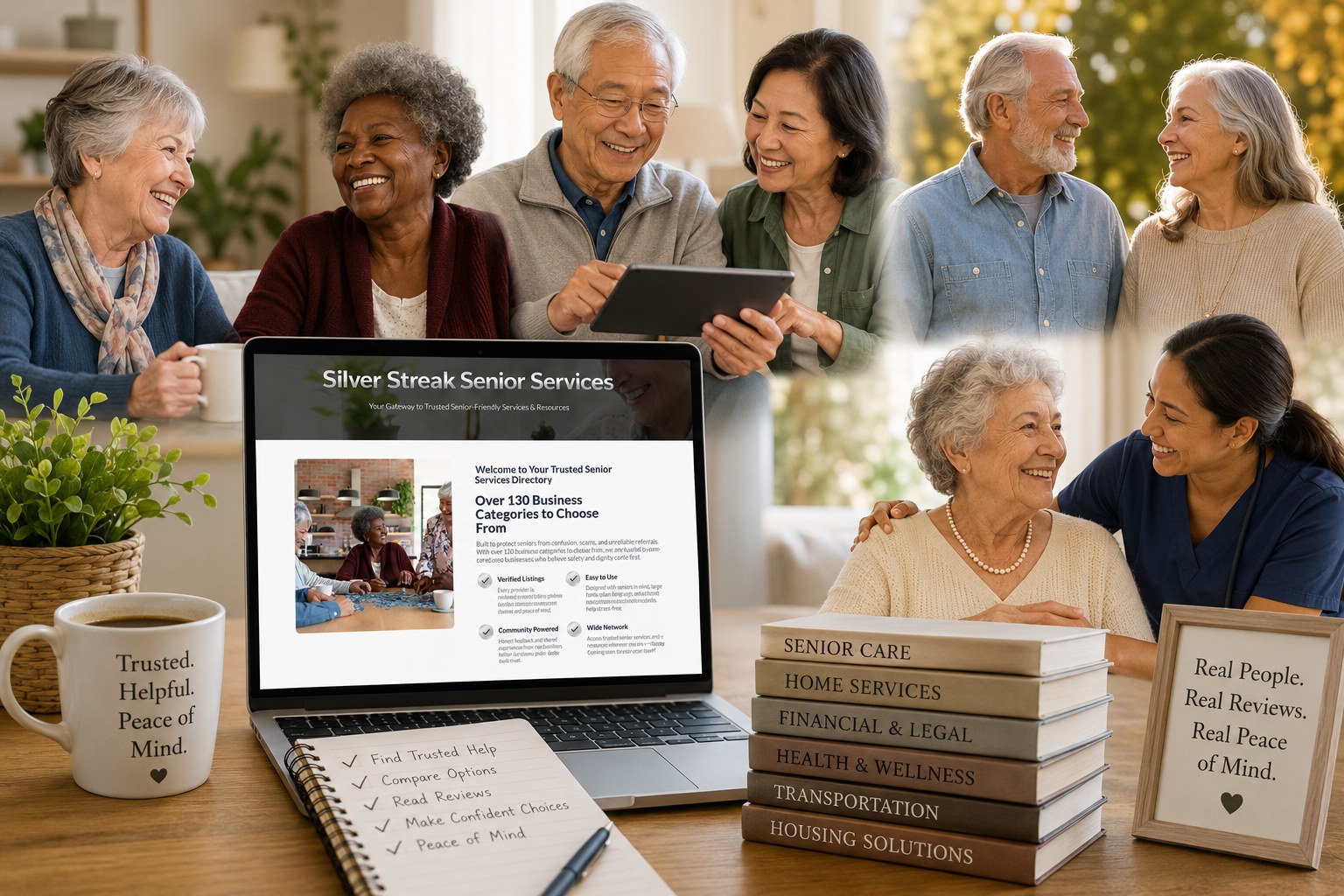 Trusted senior services directory - seniors and caregivers finding trusted local businesses on Silver Streak