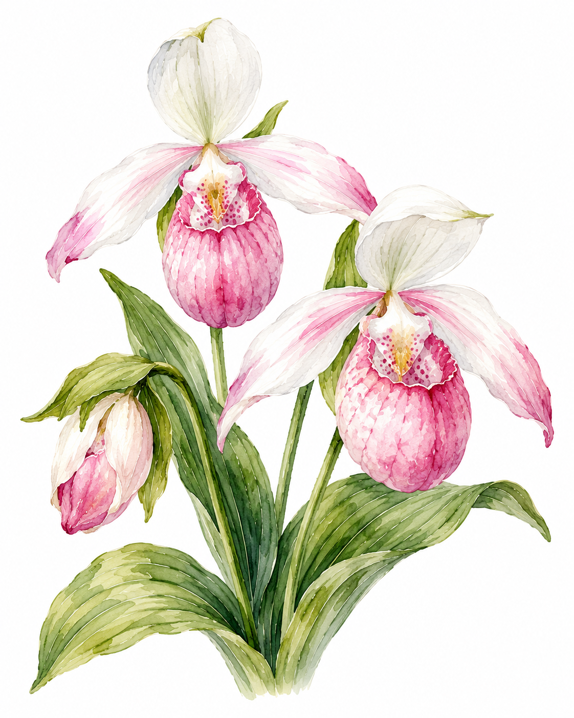 pink-and-white-lady-slipper