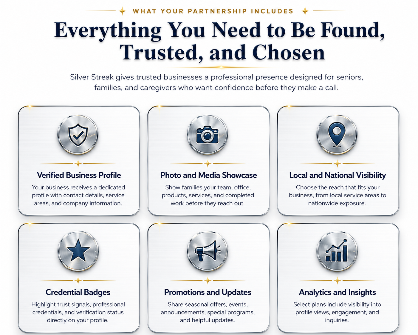 Advertise with Silver Streak Senior Services trusted partner banner