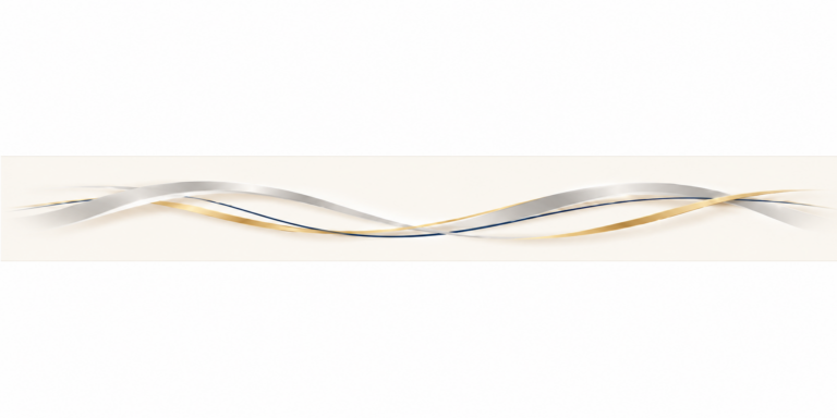 three color strands on ivory